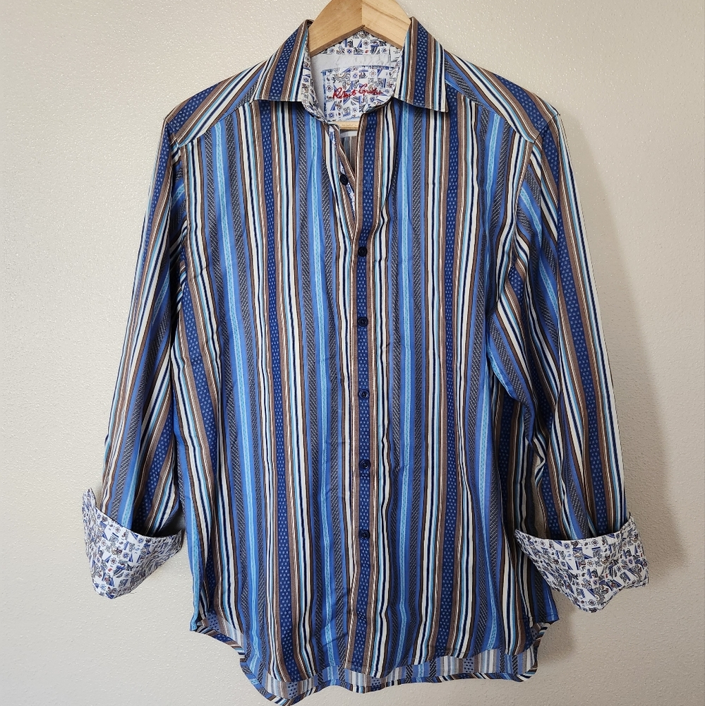 Robert Graham Flip Cuff Long Sleeve Button Down